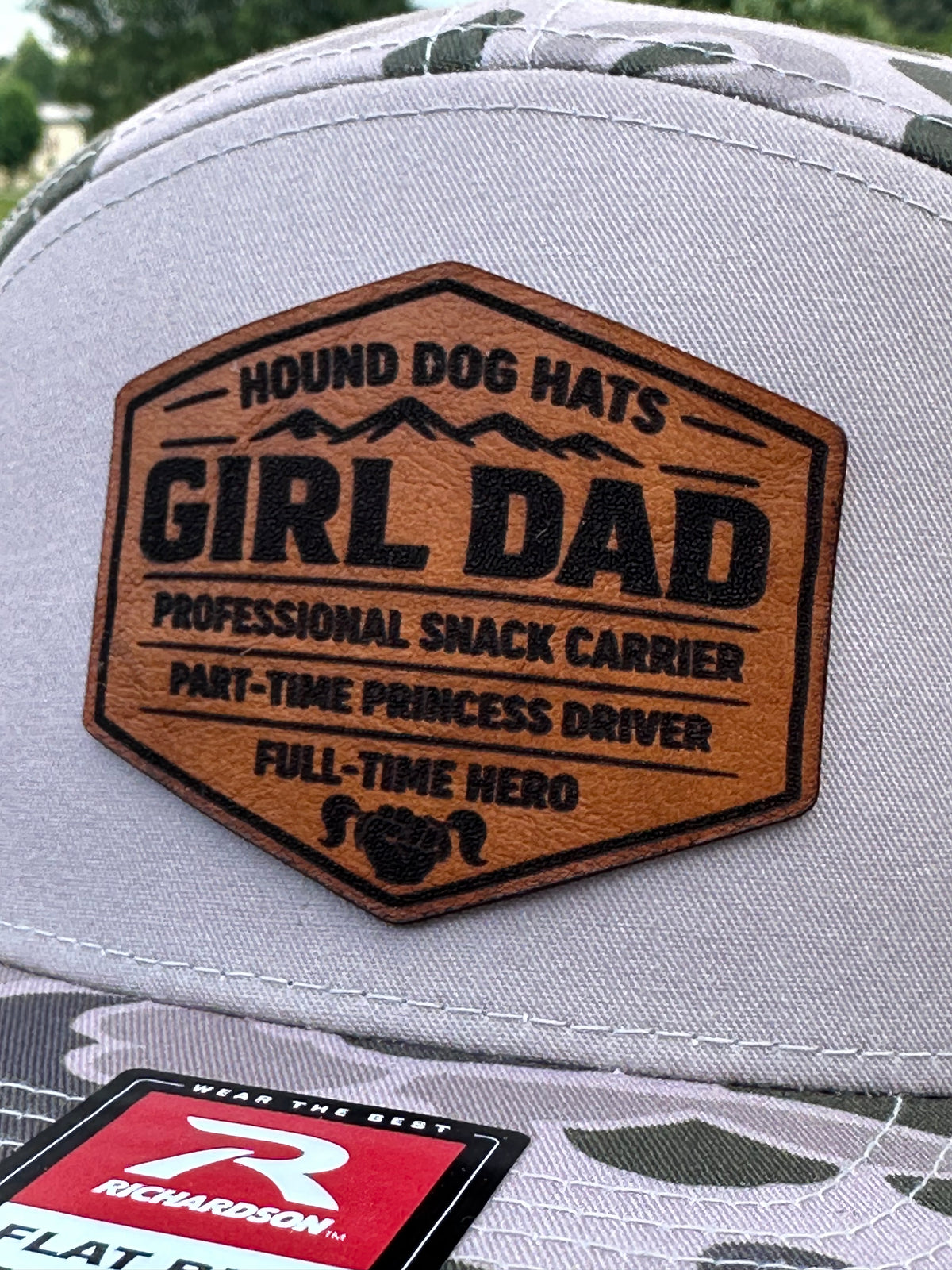 Dad Life Leather Patch Hat