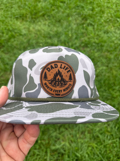 Dad Life Leather Patch Hat