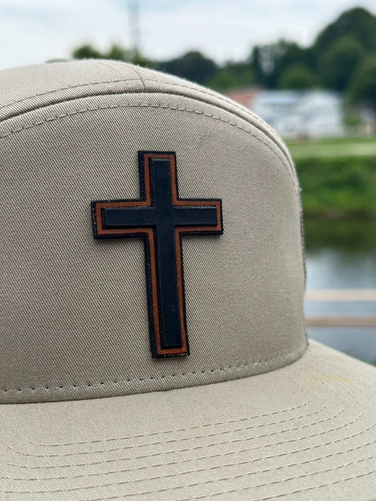 Dad Life Leather Patch Hat
