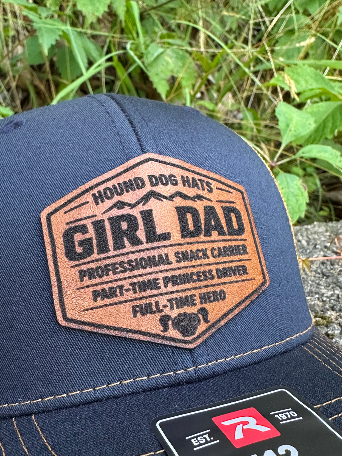 Dad Life Leather Patch Hat