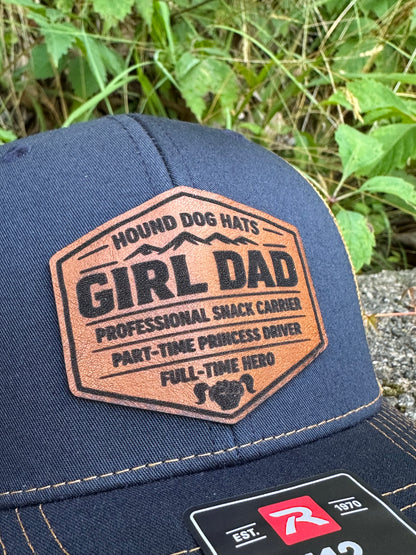 Dad Life Leather Patch Hat