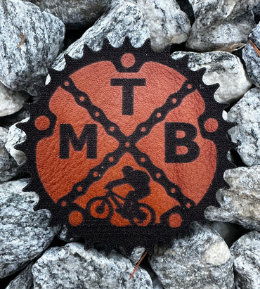 Mountain Bike Leather Patch Hat