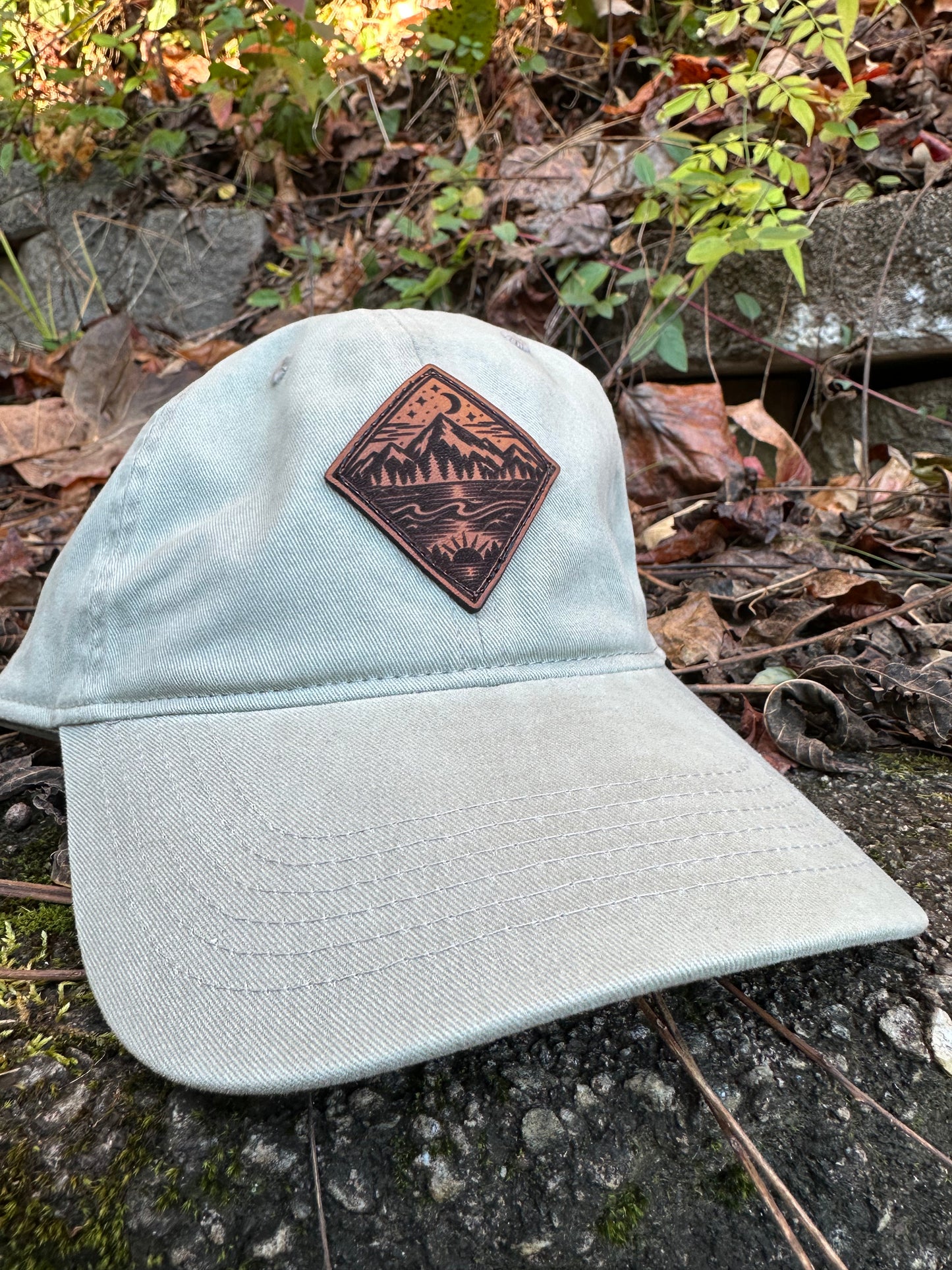 Mountain Escape Leather Patch Hat