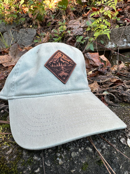 Mountain Escape Leather Patch Hat