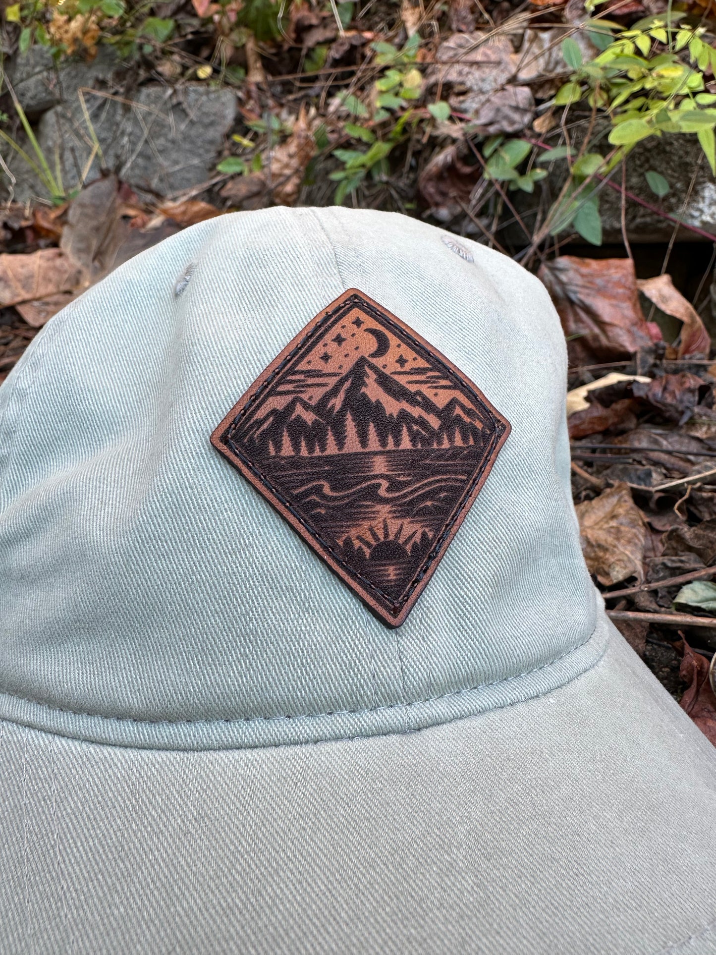 Mountain Escape Leather Patch Hat