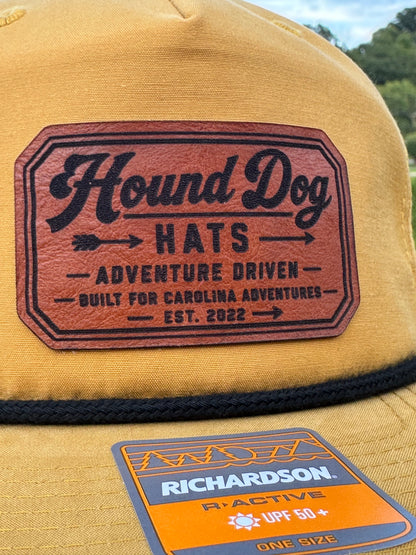 Hound Dog Hats Original Rectangle Leather Patch Hat